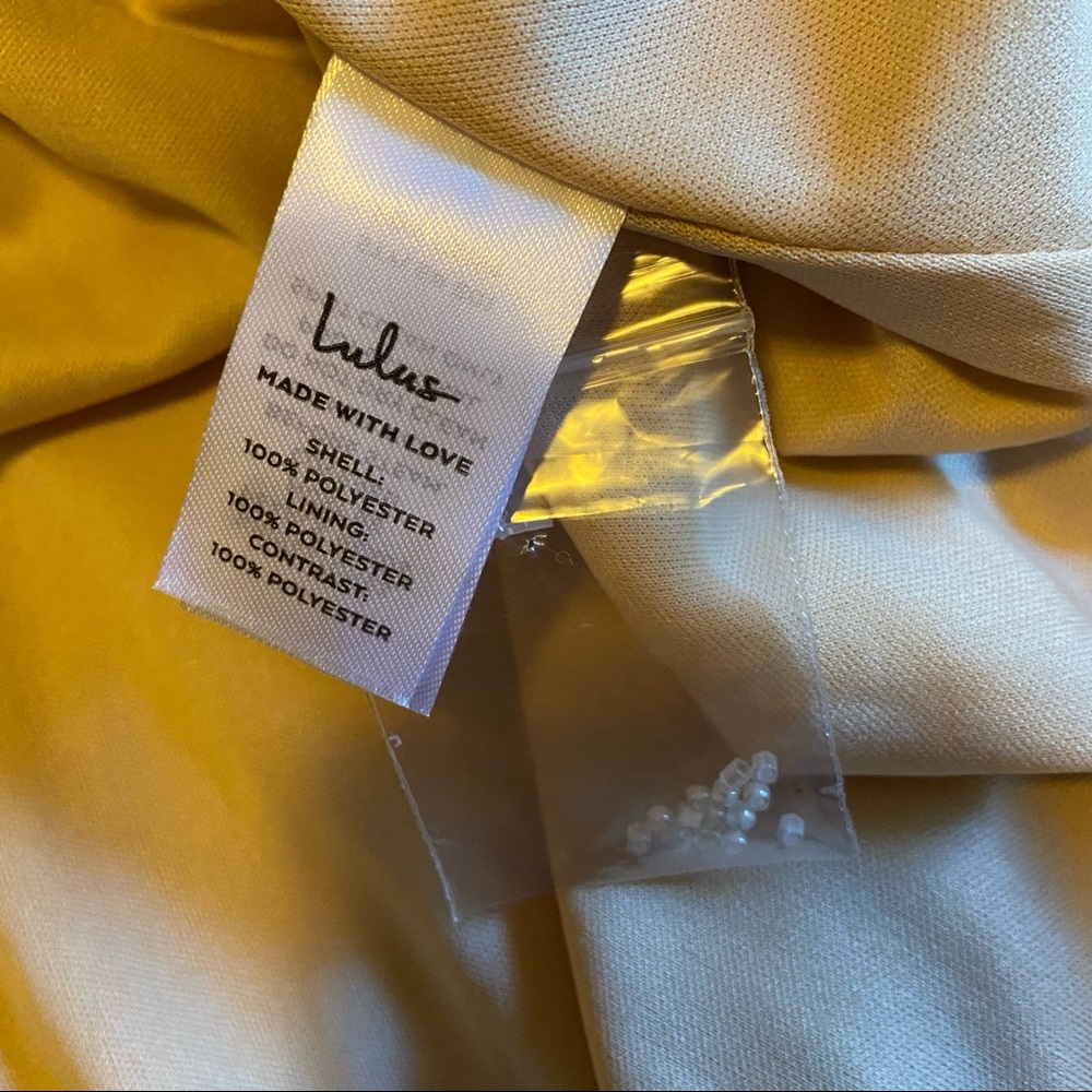 NWOT Lulus Promised Love White Beaded Lace Off-the-Shoulder Maxi Dress - Picture 16 of 16